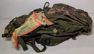 Mixed bags - rucksacks, holdalls - may require repair or be as spares - 129kg