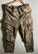Various types of ex-military camo clothing - may include accessories - 176kg – may require repair