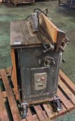 Multico portable table saw on wheels - W 570 x D 750 x H 1010mm