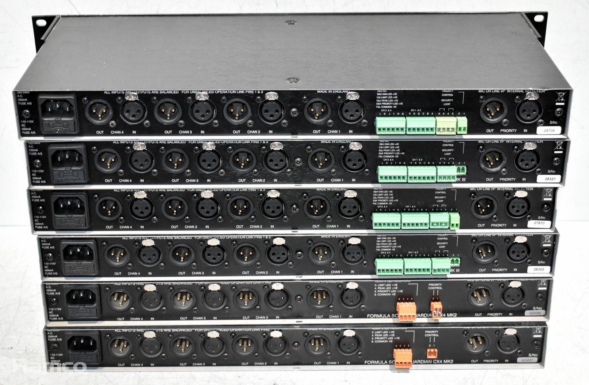 2x Formula Sound Guardian CX4 MK2, 4x Formula Sound Guardian CX MK3 priority Interface - Image 3 of 5