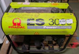 Pramac ES 3000 petrol generator - W 620 x D 400 x H 500mm