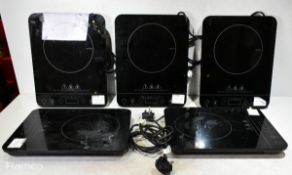 5x Electriq portable one hob induction cookers - W 290 x D 370 x H 40mm