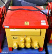 TMC ST-3-10K Type 025 transformer 4x 16A sockets and 2x 32A sockets - Input 400V Output 110V NE