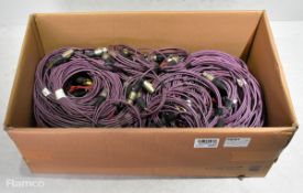 Mixed electrical DMX cables - 3 pin & 5 pin - terminated with Neutrik ends 1m, 3m, 5m, 10m, 20m