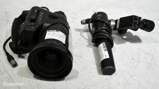 Fujinon Vgrip A18x8.5BEVM-28 8.5-153 mm broadcast lens with Fujinon ERD T22 zoom control