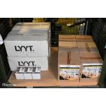 LYYT Vintage dimmable LED filament lamp & LYYT Decorative black cage table lamps - see desc.