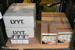LYYT Vintage dimmable LED filament lamp & LYYT Decorative black cage table lamps - see desc.