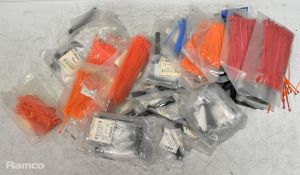Assorted cable ties and Bosch grommets