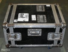 1x 7U flight case on wheels - empty - W 720 x D 520 x H 350mm