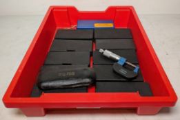 Engineers measuring tools - mixed outside micrometer 1-25mm - 13 units