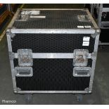 1x Mezz Diamond flight case on wheels with tray inside - empty - W 760 x D 580 x H 810mm