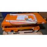 Bishamon BX50CE mobile lifting table - max cap 500kg - L 1210 x W 550 x H 470mm