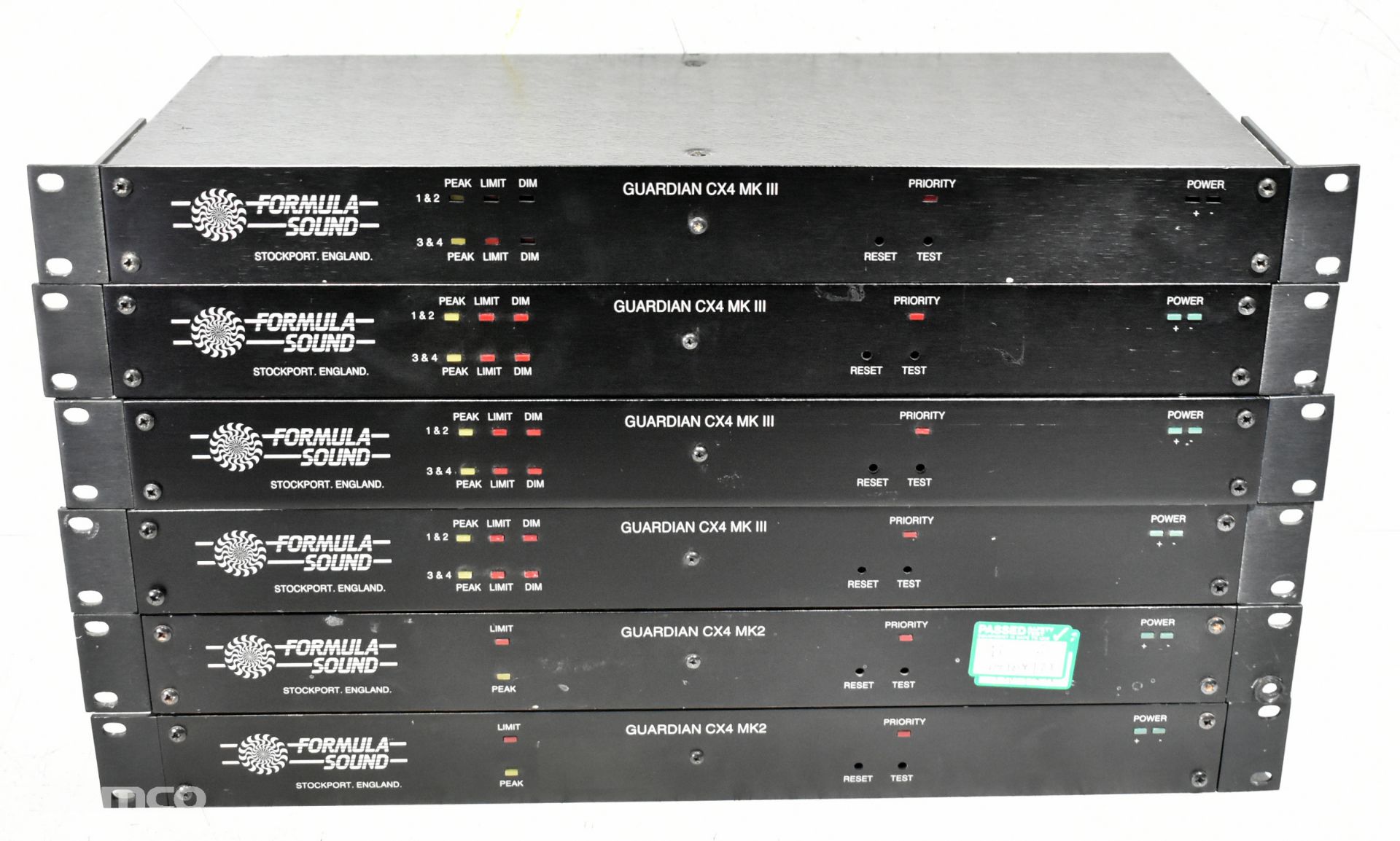 2x Formula Sound Guardian CX4 MK2, 4x Formula Sound Guardian CX MK3 priority Interface