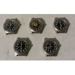 5x CWC W10-6645-99 British Army issue quartz wristwatches - 2004 - details in description