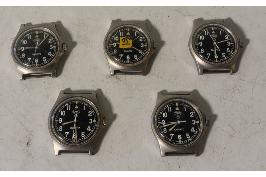 5x CWC W10-6645-99 British Army issue quartz wristwatches - 2004 - details in description - Image 1 of 12