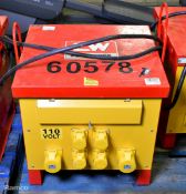 TMC ST-3-10K Type 025 transformer 4x 16A sockets and 2x 32A sockets - Input 400V Output 110V NE