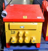 TMC ST-3-10K Type 025 transformer 4x 16A sockets and 2x 32A sockets - Input 400V Output 110V NE