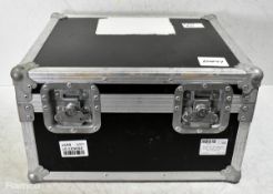 Black/silver flight case with handle - empty - W 420 x D 340 x H 240mm