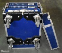 ETC Smartpack 2x dimmer 12x 2.4kW, 1x ETC power switch unit in wheeled blue flight case