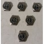 6x CWC W10-6645-99 British Army issue quartz wristwatches - 1998 - details in description