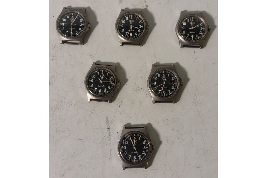 6x CWC W10-6645-99 British Army issue quartz wristwatches - 1998 - details in description - Image 1 of 13