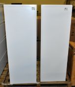 2x 4 drawer filing cabinets - W 900 x D 460 x H 1310mm - NO KEYS
