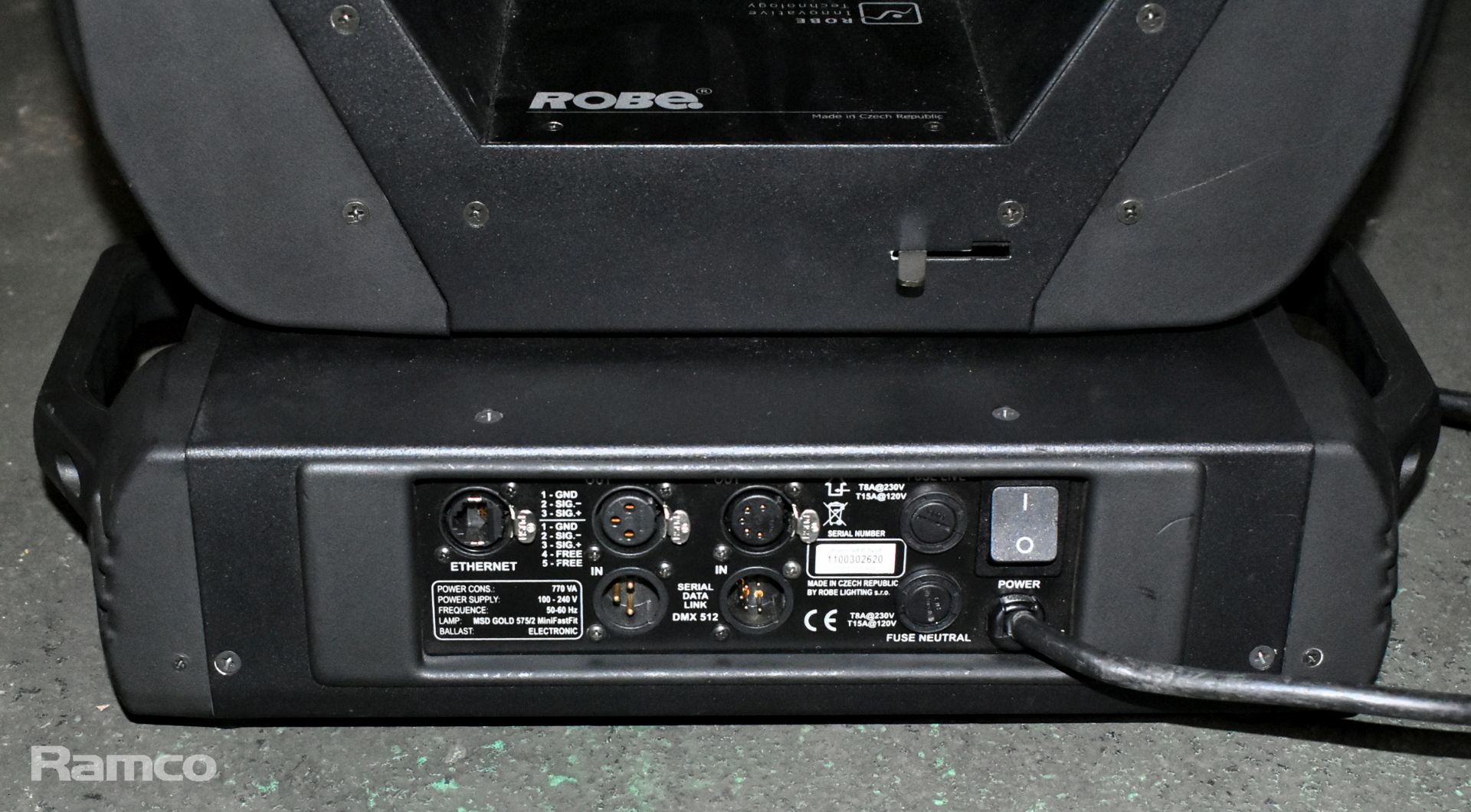 2x Robe Robin 600 spot lights (1x faulty lens) in wheeled flight case - W 820 x D 590 x H 870mm - Image 9 of 12