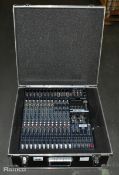 Yamaha EMX 5016 powered audio mixer with flight case - W 570 x D 560 x H 210mm - SPARES OR REPAIRS