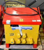 TMC ST-3-10K Type 025 transformer 4x 16A sockets and 2x 32A sockets - Input 400V Output 110V NE