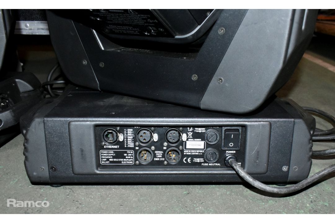 2x Robe Robin 600 spot lights in wheeled flight case - W 820 x D 590 x H 870mm - Image 6 of 13