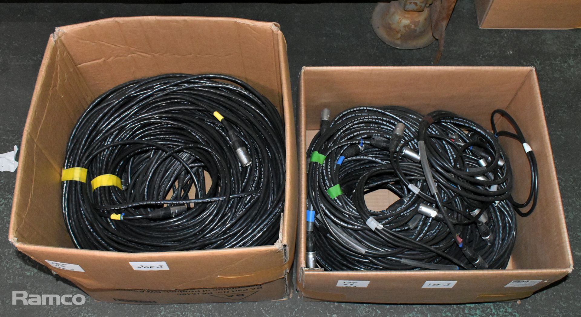 CAT5 cable with ethercon ends - 7x short links, 6x 5m, 6x 20m, 7x 30m