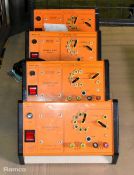 4x UNILAB 022.102 Power units