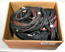 Mixed 3 pin XLR cables - 7x 20m XLR cable, 22x 5m and less