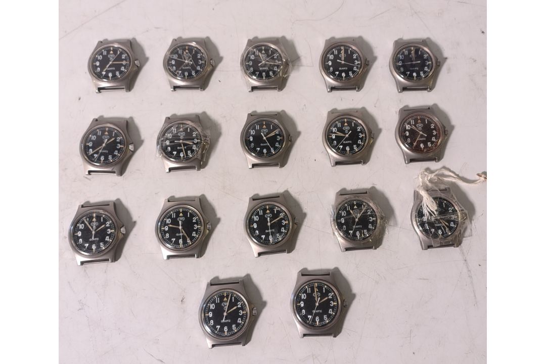 17x CWC British Army & Royal Marine issue quartz wristwatches - details in description - Image 1 of 35