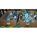 3x Sets of Pin bow shackles - BB6 WLL 6.5T - 6 per set - W 130 x D 50 x H 150mm