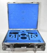 AKG Twin 747 condenser mic kit complete with table stand & clamp in flight case