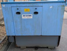 Sutton CM-0011-SL CabinMaster 11.2kVA 50Hz skid-mounted diesel generator - W 1500 x D 805 x H 1645mm