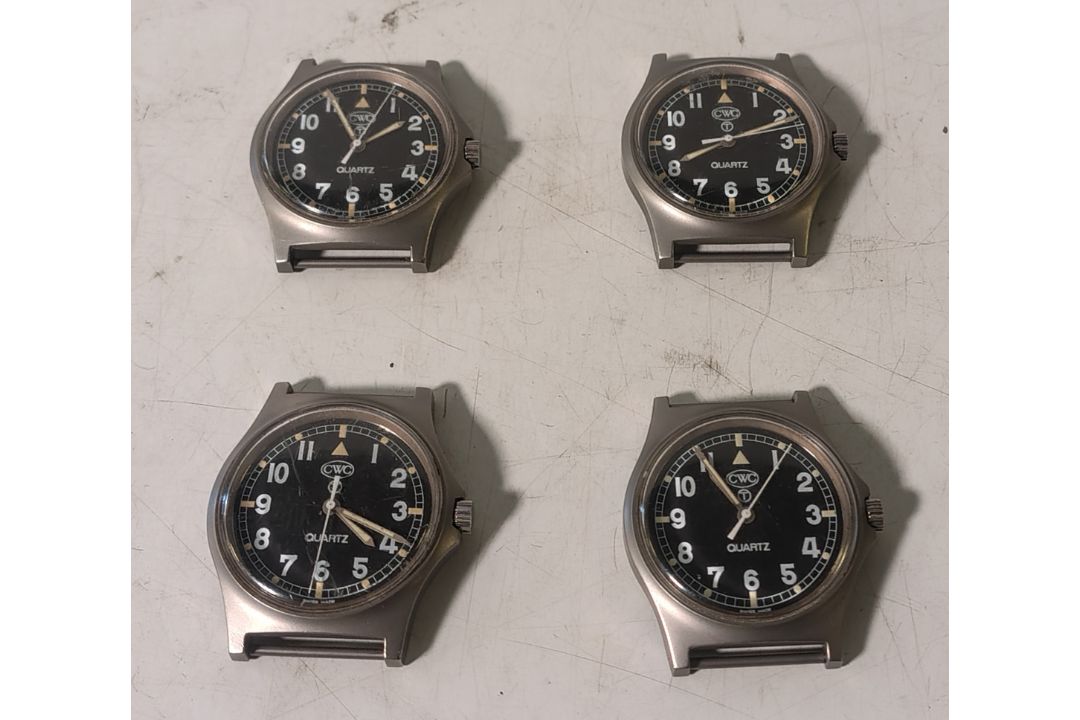 4x CWC W10-6645-99 British Army issue quartz wristwatches - 1998 - details in description - Image 1 of 9