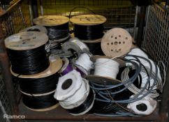 146kg of copper cables of various lengths and cores
