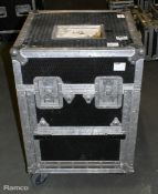 1x Mac 700 flight case with wheels - empty - W 590 x D 590 x H 890mm