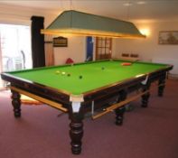 The Charlton full sized slate bed snooker table - full details in the description
