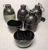 British Forces plastic water canteens - 115kg - may be incomplete
