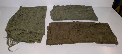 41x Camouflage olive headnets - mixed sizes