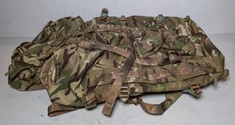 6x British Army MTP short convoluted rucksacks