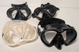 89x Scuba diving masks - mixed styles and sizes