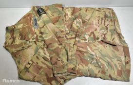 Various types of ex-military camo clothing - may include accessories - 212kg – may require repair