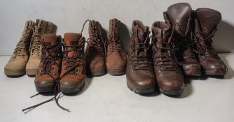 100x pairs of Grade 2 Various combat boots - may include - Magnum, YDS, Haix - mixed sizes