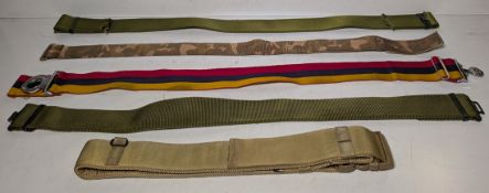 60x British Forces belts - various types and sizes