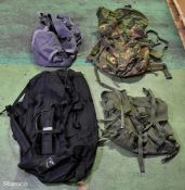 Mixed bags - rucksacks, holdalls - may require repair or be as spares - 139kg - see pictures