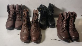 100x pairs of Grade 2 Various combat boots - may include - Magnum, YDS, Haix - mixed sizes